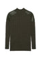 Maternity Dolman Leather Combo Sweater