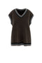 Maternity Herribone Knit Vest
