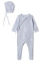 Pointelle Flower Knit Onesie