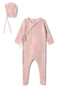 Pointelle Flower Knit Onesie