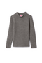 Washed Waffle Mock Neck
