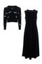 Velour Jumper Robe Cardigan Set