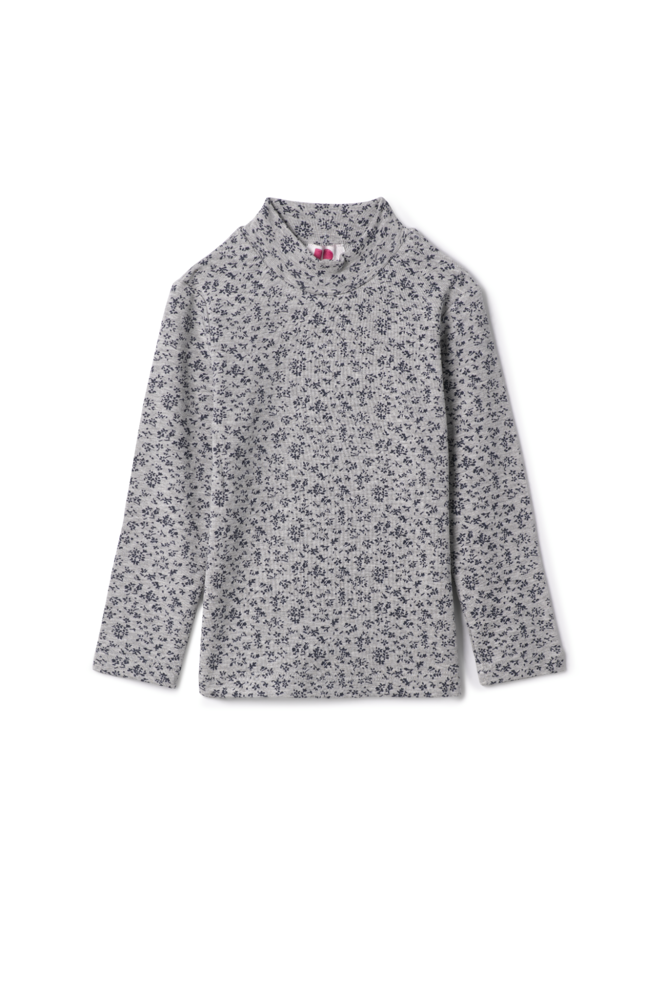 Floral Printed Mock Neck Top