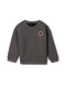 Quilted Smiley Love Sweatshirt
