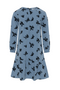 Flocked Floral Dress
