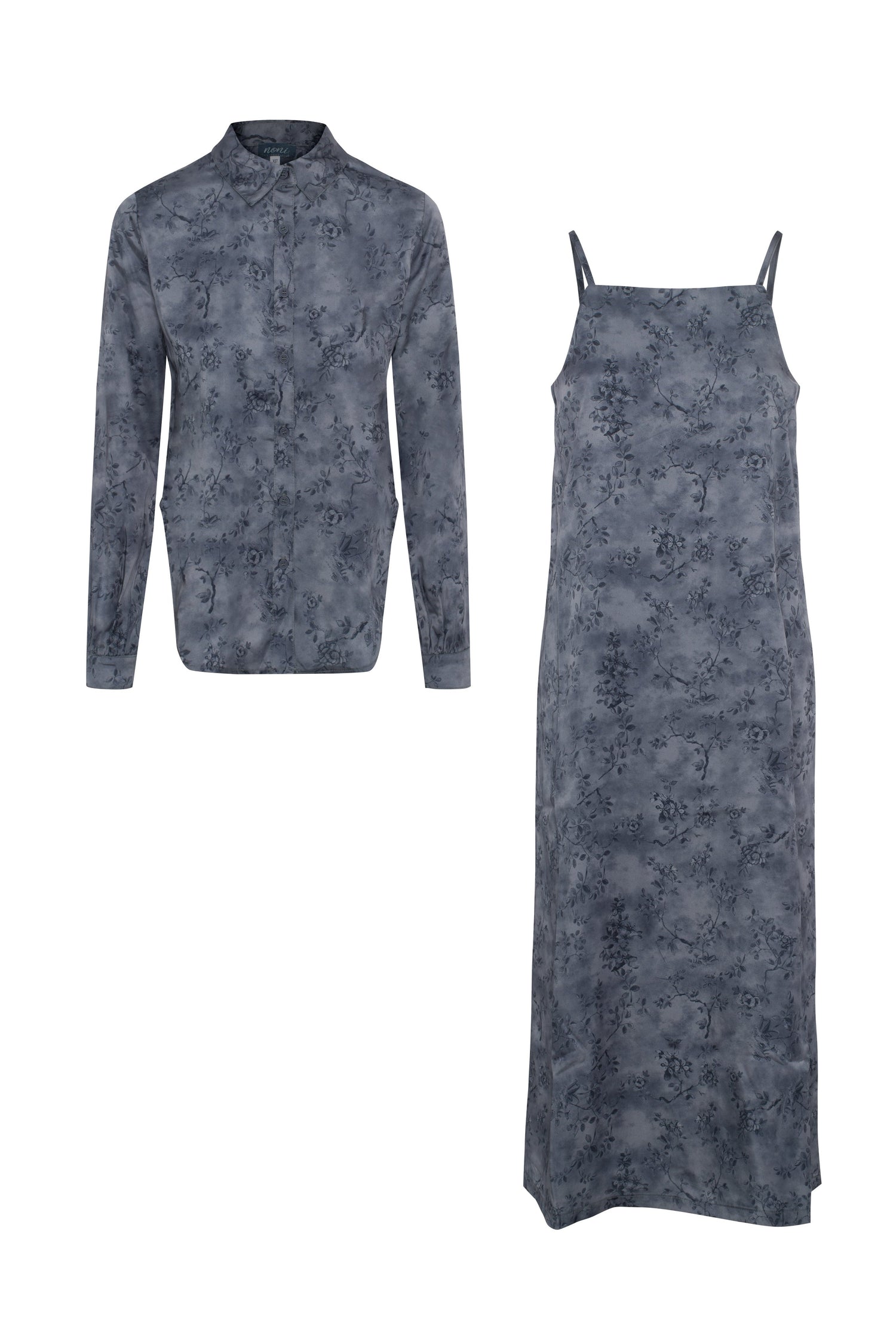 Satin Printed Jumper and Top