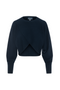 Textured Knit Wrap Sweater