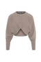 Textured Knit Wrap Sweater