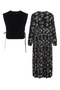 Floral Print Dress with Vest