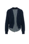 Knit Cardigan with Stippped Shirt