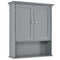 Wall Mount Bathroom Cabinet Storage Organizer with Doors and Shelves