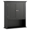 Wall Mount Bathroom Cabinet Storage Organizer with Doors and Shelves