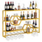 Wall Mounted Wine Rack 47" Large Floating Bar Shelves