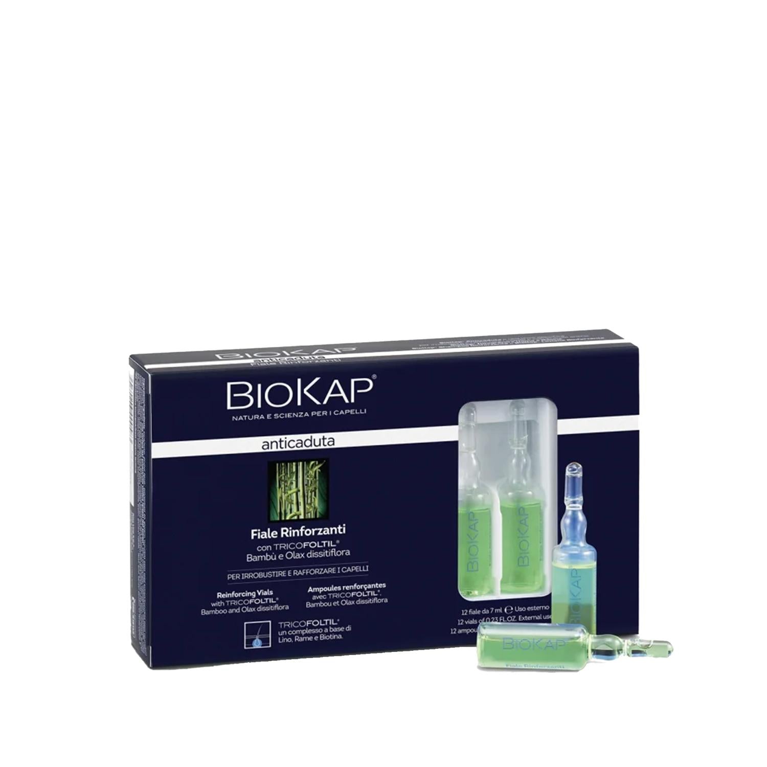 Biokap Hair Care Serum - Anti-Hair Loss Treatment with 12 Ampoules x 7ml