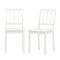 Wood Dining Chair Set of 2 with Rubber Wood Legs