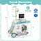 Wooden Doctor Playset for Kids Pretend Play Doctor Kit with Cart Gift for Toddlers Boys Girls Aged 3+