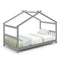 Twin Size Wooden House Bed with Roof