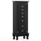Wooden Jewelry Armoire Cabinet Storage Chest with Drawers and Swing Doors