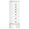 Wooden Jewelry Armoire Cabinet Storage Chest with Drawers and Swing Doors