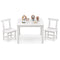 Wooden Kids Table and 2 Chairs Set with Anti-slip Foot Pads