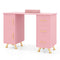 Wooden Manicure Table Nail Desk with Drawers Wrist Rest