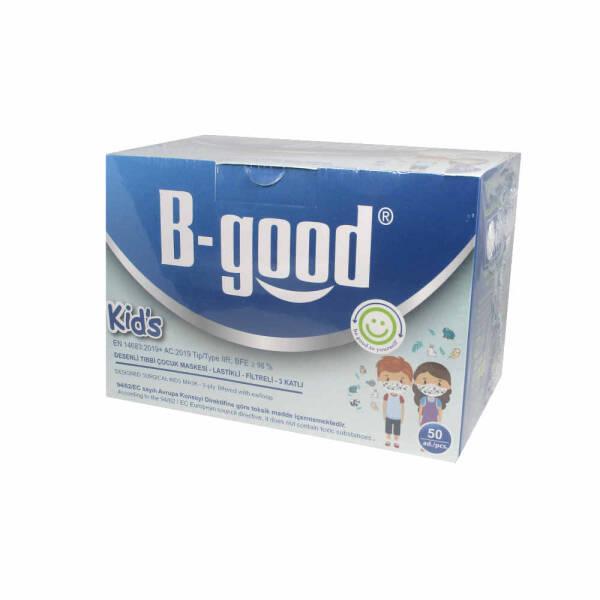B-Good Children's Disposable Face Masks: Fun Patterned, 3-Ply Protection, 50-Pack - Comfortable & Safe Kids' Masks