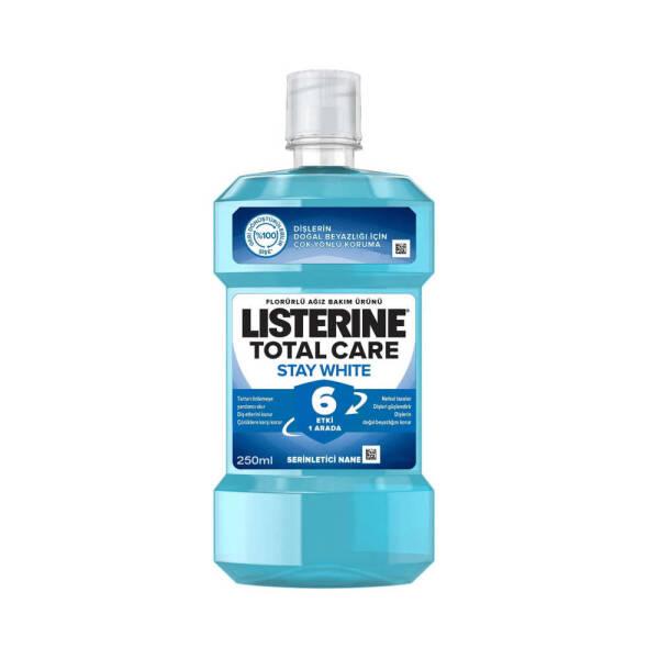 Listerine Total Care Stay White Mouthwash: Whitens Teeth, Fights Cavities, & Freshens Breath - Comprehensive Oral Hygiene