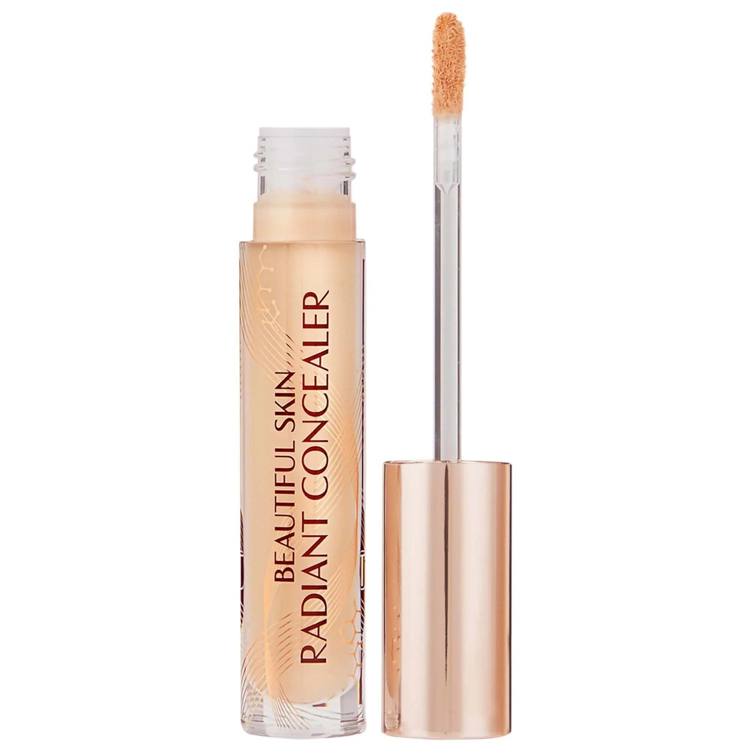 Charlotte Tilbury Beautiful Skin Radiant Concealer: Medium to Full Coverage, Hyaluronic Acid, Waterproof, Brightening, Long-Wearing