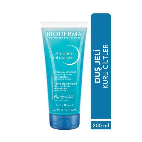 Bioderma Atoderm Shower Gel - Soap-Free Moisturizing Shower Gel for Dry & Sensitive Skin, 6.76 fl oz
