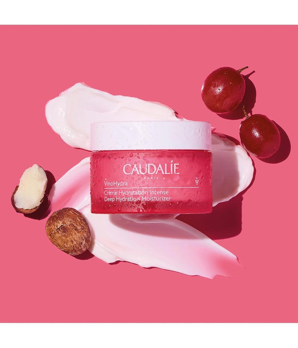 Caudalie VinoHydra Deep Hydration Facial Moisturizer - Intense Hydration for Dry & Sensitive Skin | Natural Face Cream with Hyaluronic Acid & Organic Shea Butter