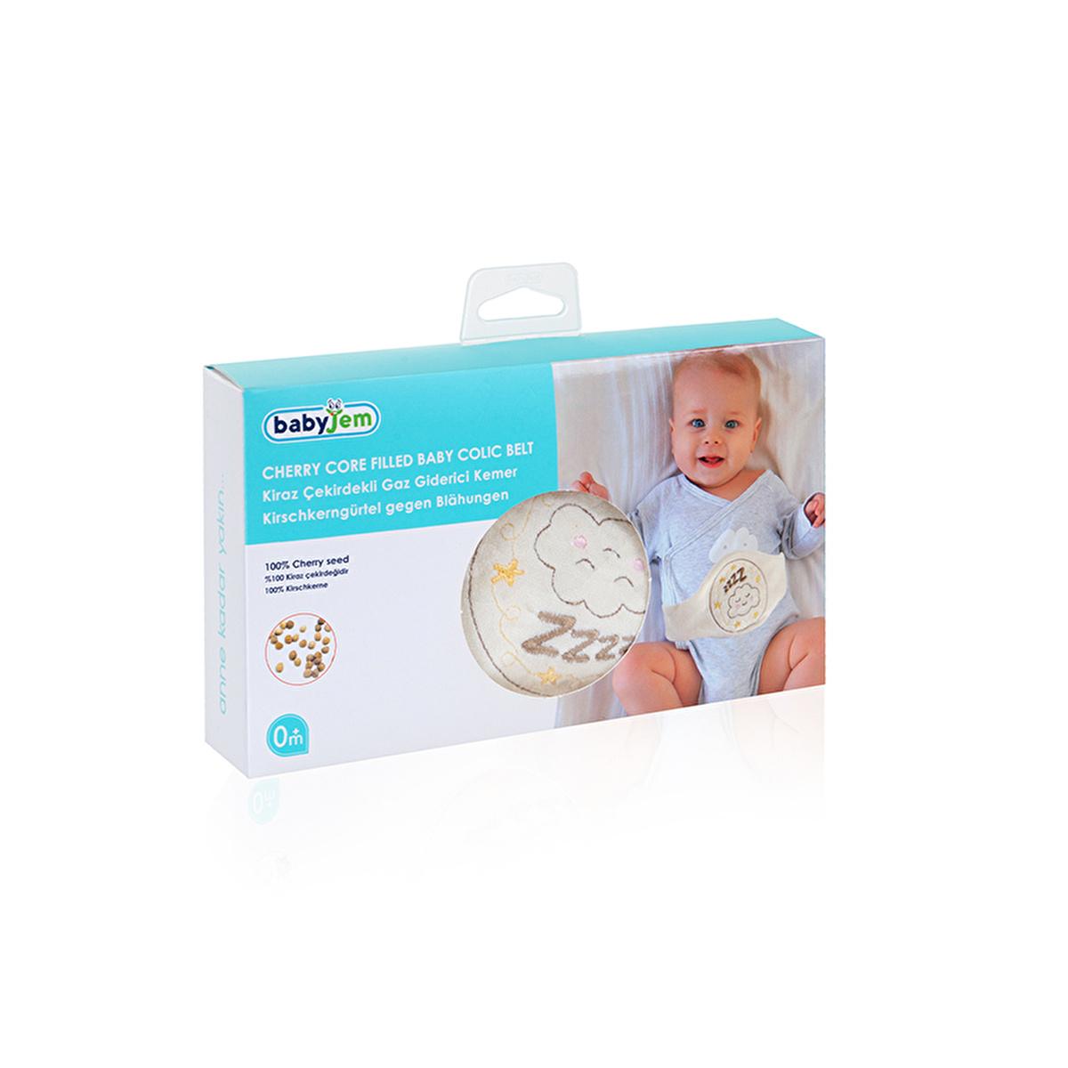 Babyjem - Baby Belly Warming Belt with Cherry Pit Filling for Infant Gas Relief and Comfort