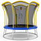 8 Feet Outdoor Unique Flower Shape Trampoline with Enclosure Net