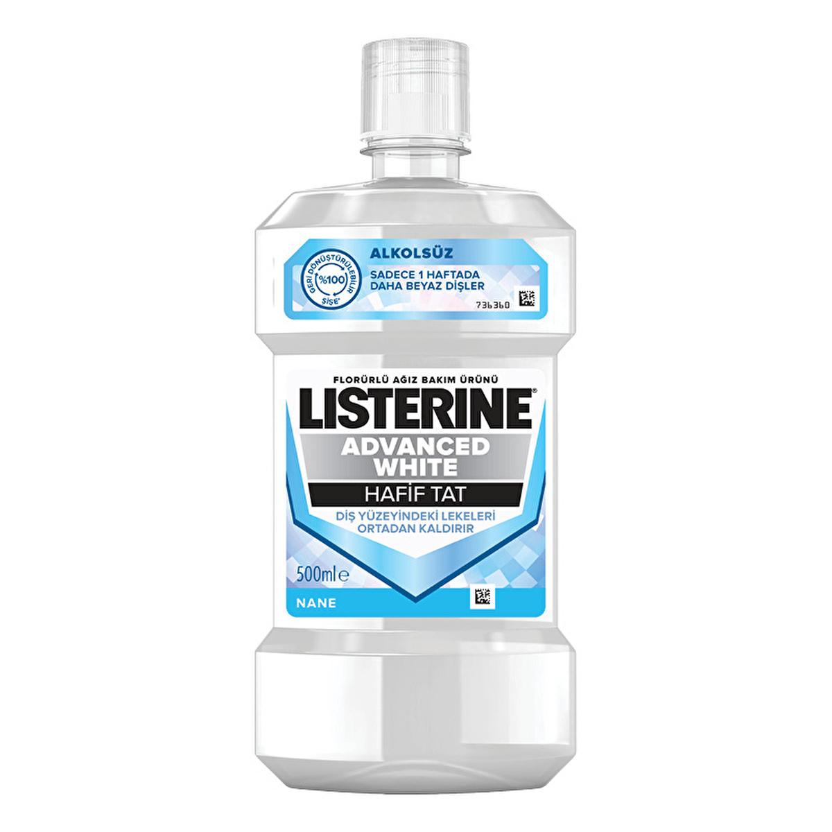 Listerine Advanced White: Teeth Whitening Mouthwash - Remove Stains, Prevent Discoloration, Strengthen Teeth, Freshen Breath