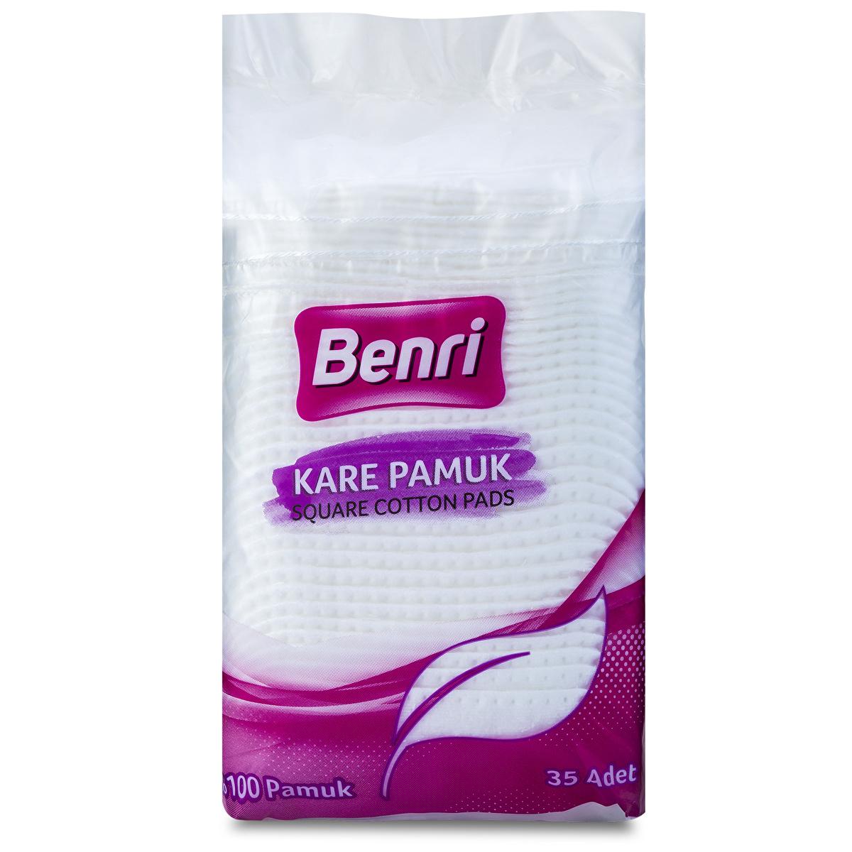 Benri Cotton Pads - 35 Count | Soft and Versatile