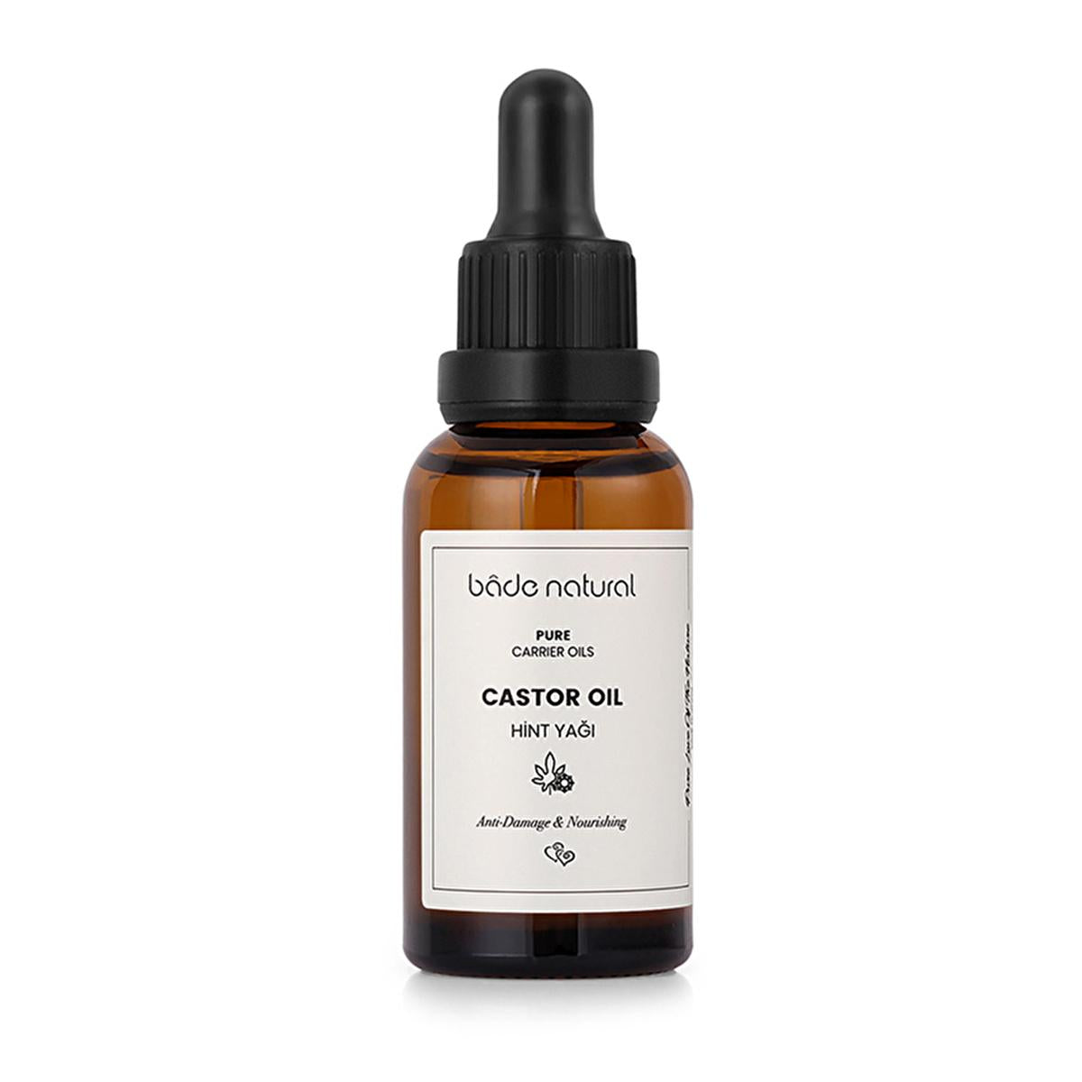 Bade Natural: Cold-Pressed Castor Oil for Hair Growth, Skin & Eyelash Enhancement - 100% Pure, Natural Skin Moisturizer