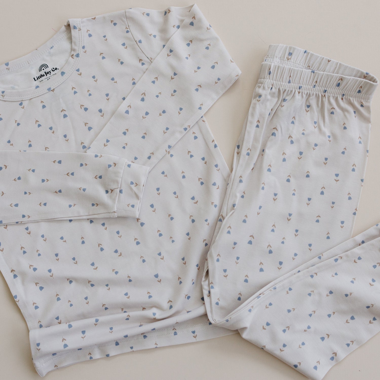 Tiny Tulips 2pc Bamboo Pajamas