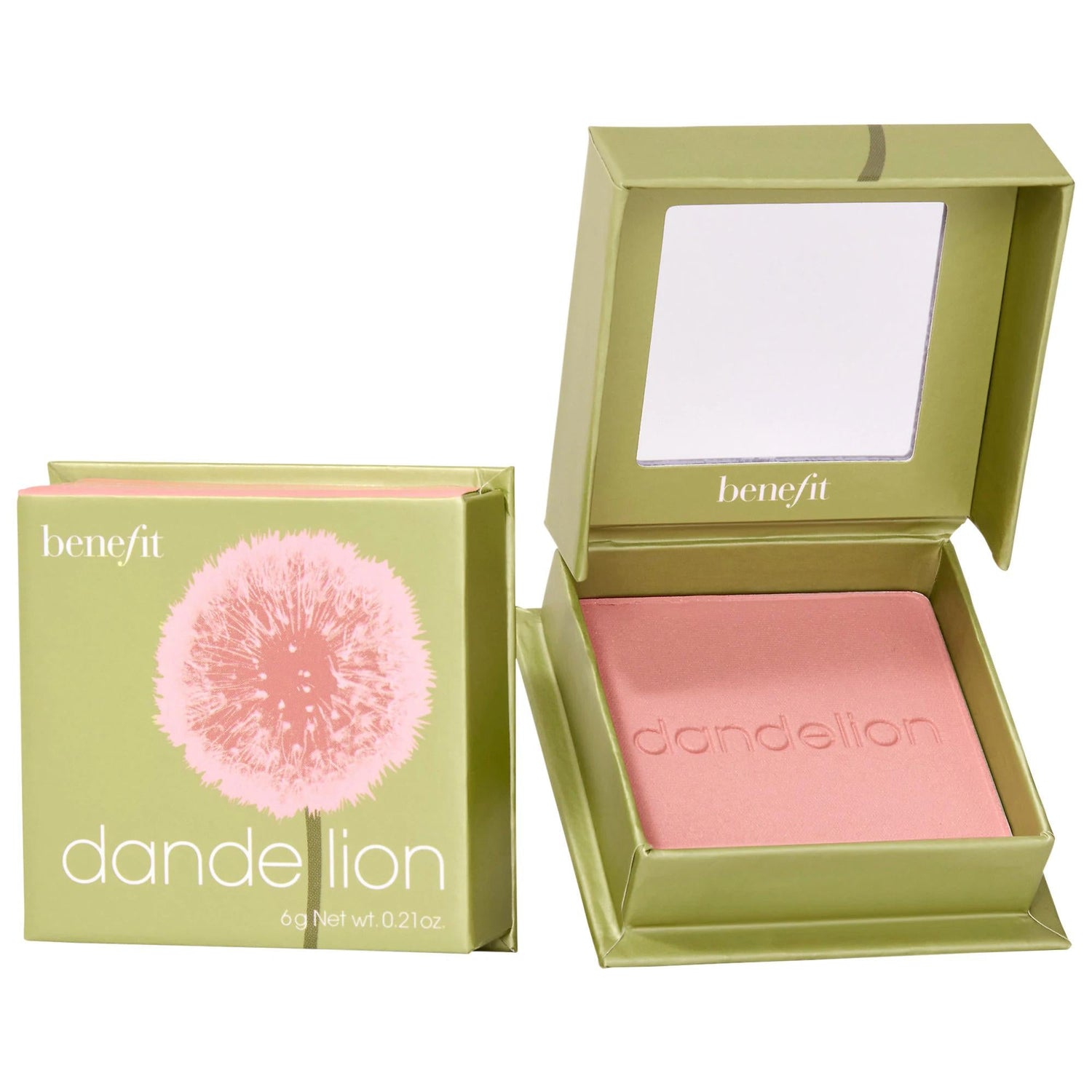 Benefit Cosmetics Dandelion Baby-Pink Brightening Powder Blush - Long-Lasting, Natural Flush, Chemical-Free