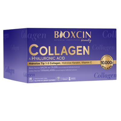 Bioxcin Beauty Collagen Supplement Powder with Hyaluronic Acid - Anti-Aging Dietary Support for Skin Health & Hydration