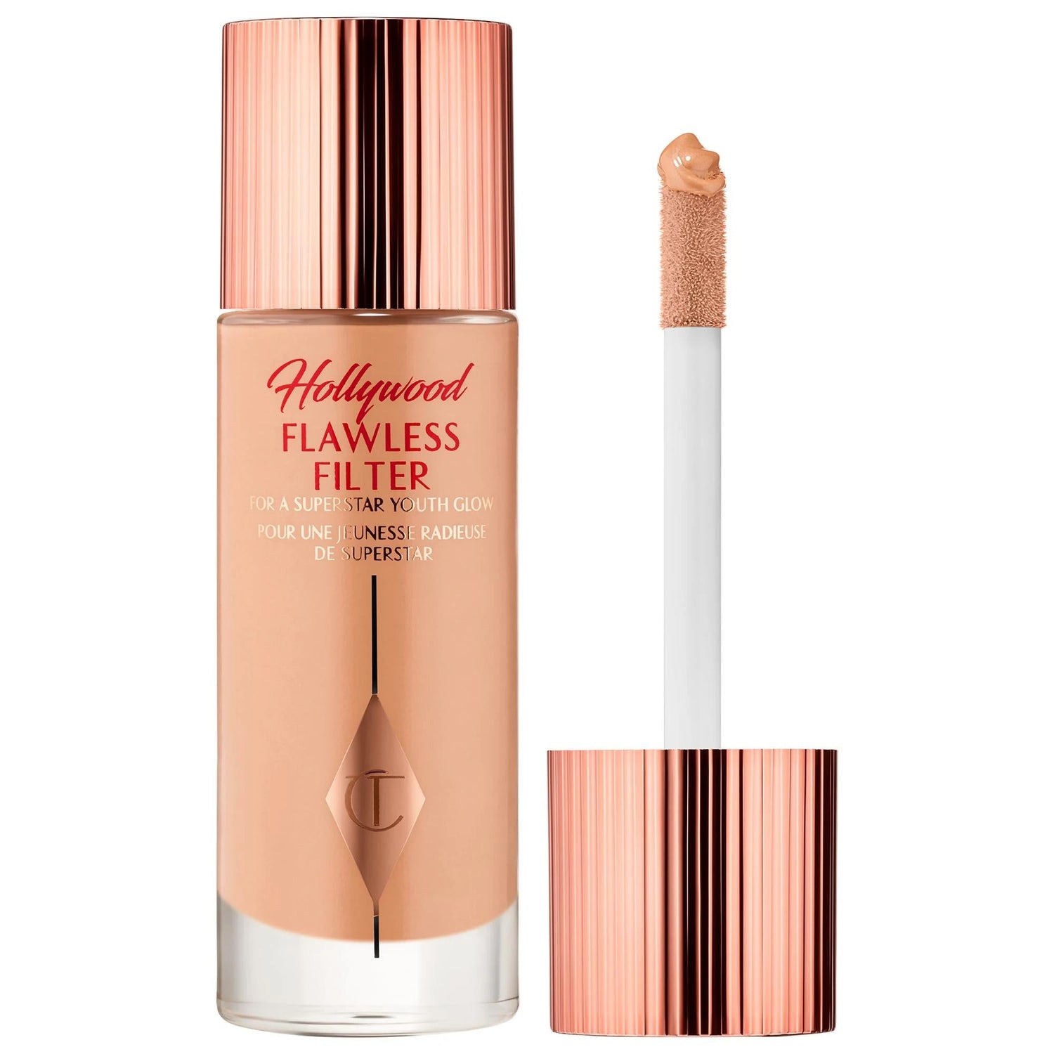 Charlotte Tilbury Hollywood Flawless Filter: Complexion Booster for Radiant, Smooth, Youthful Glowing Skin - Liquid Highlighter & Glow Filter