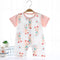 Baby One-piece Summer Thin Baby Short Sleeve Jumpsuit Pure Cotton