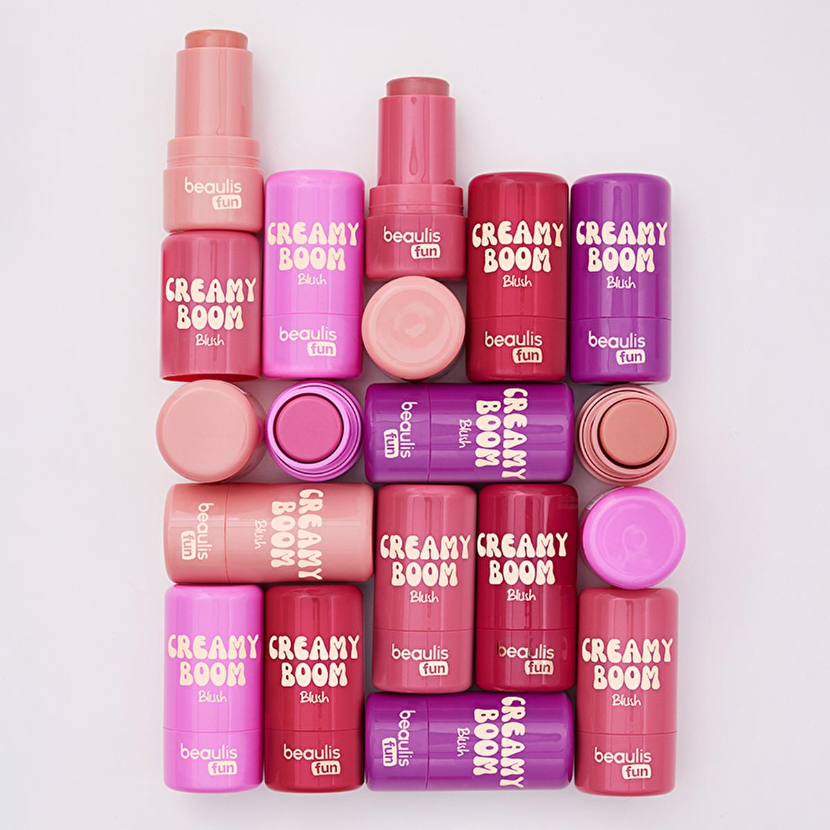 Beaulis Cream Blush - Fun Creamy Boom Stick Allık for Natural Cheek Color & Easy Makeup