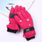 Outdoor Sports Riding Fleece-lined Thickened Finger Children's Ski Gloves