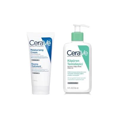 CeraVe Skincare Set for Dry & Sensitive Skin: Deep Cleansing & Lasting Hydration with Ceramides & Hyaluronic Acid - Fragrance Free & Hypoallergenic