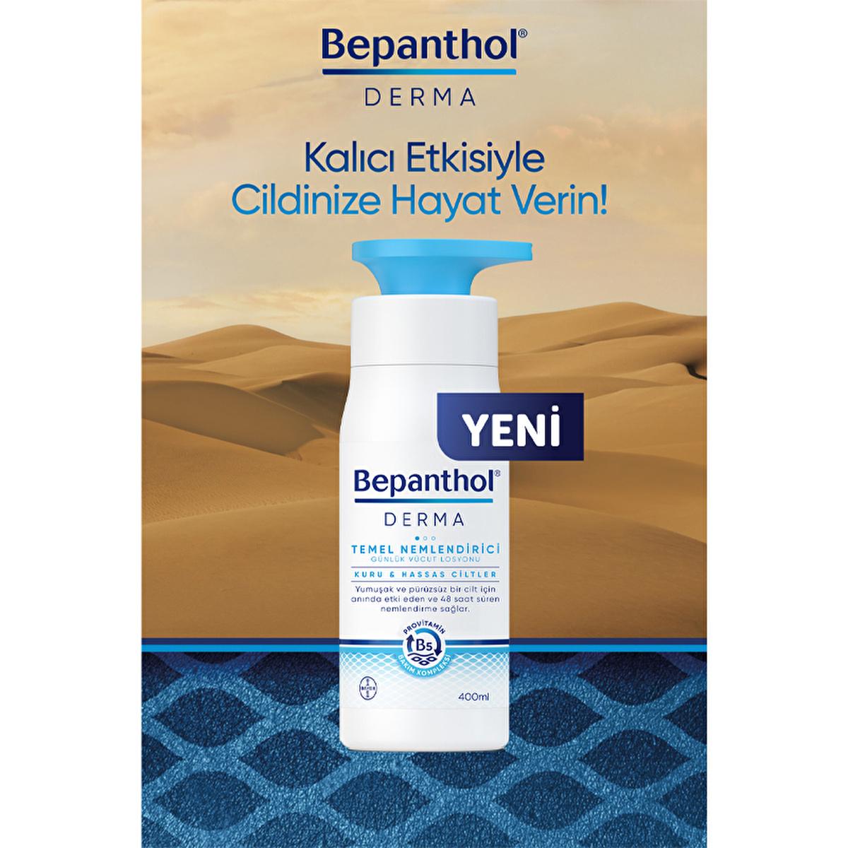 Bepanthol Derma: Hydrating Body Lotion for Dry, Sensitive Skin - Fast Absorbing, Non-Greasy - 13.53 fl oz