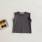 Simple Fashion T-shirt Fashion Baby Korean Style Cartoon Suspender Pants