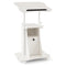 Adjustable Mobile Standing Desk Cart with Tilt Desktop and Cabinet