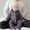 Baby Bodysuit Knitted Wool Warm Romper Long Crawling Suit Infant Clothes