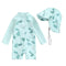 Baby Long-sleeved Onesie Swimsuit With Sun Protection for Boys And Girls