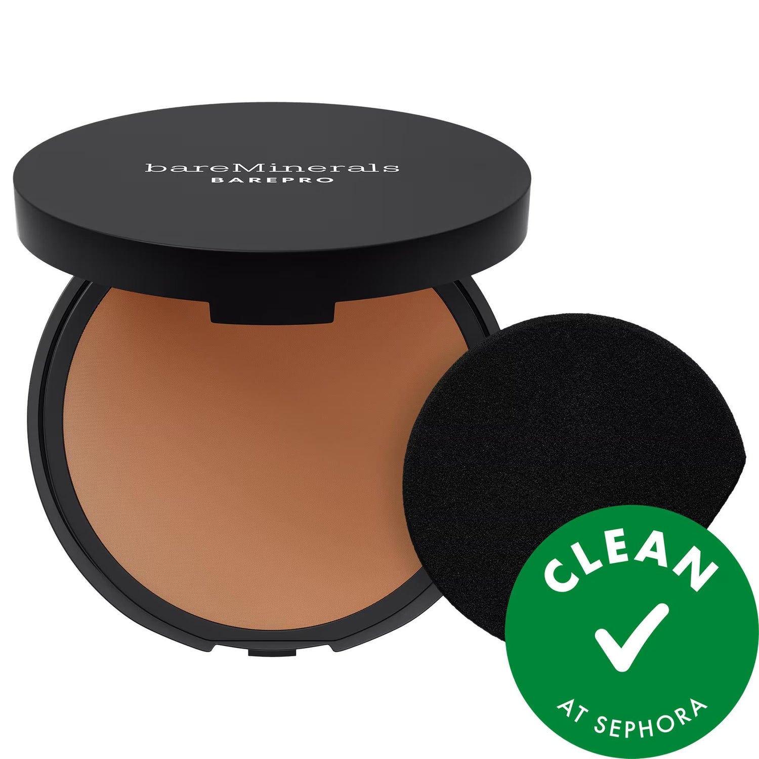BAREPRO 24HR Talc-Free Pressed Powder Foundation - Natural Vegan Long-Lasting Full Coverage Makeup for Sensitive Skin