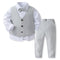 Banquet Party Gentleman Bow Tie Vest Dress Boys' Three-piece Suit